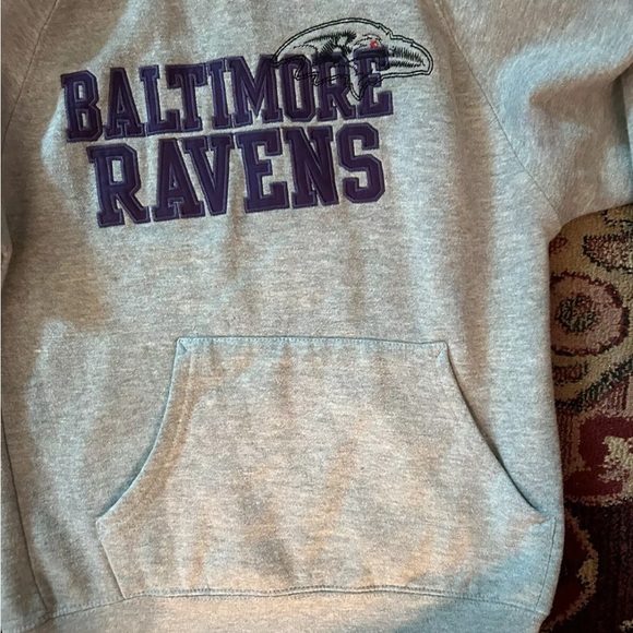 Boys Reebok Baltimore Ravens Hoodie Size 8 CH8 - Picture 4 of 7